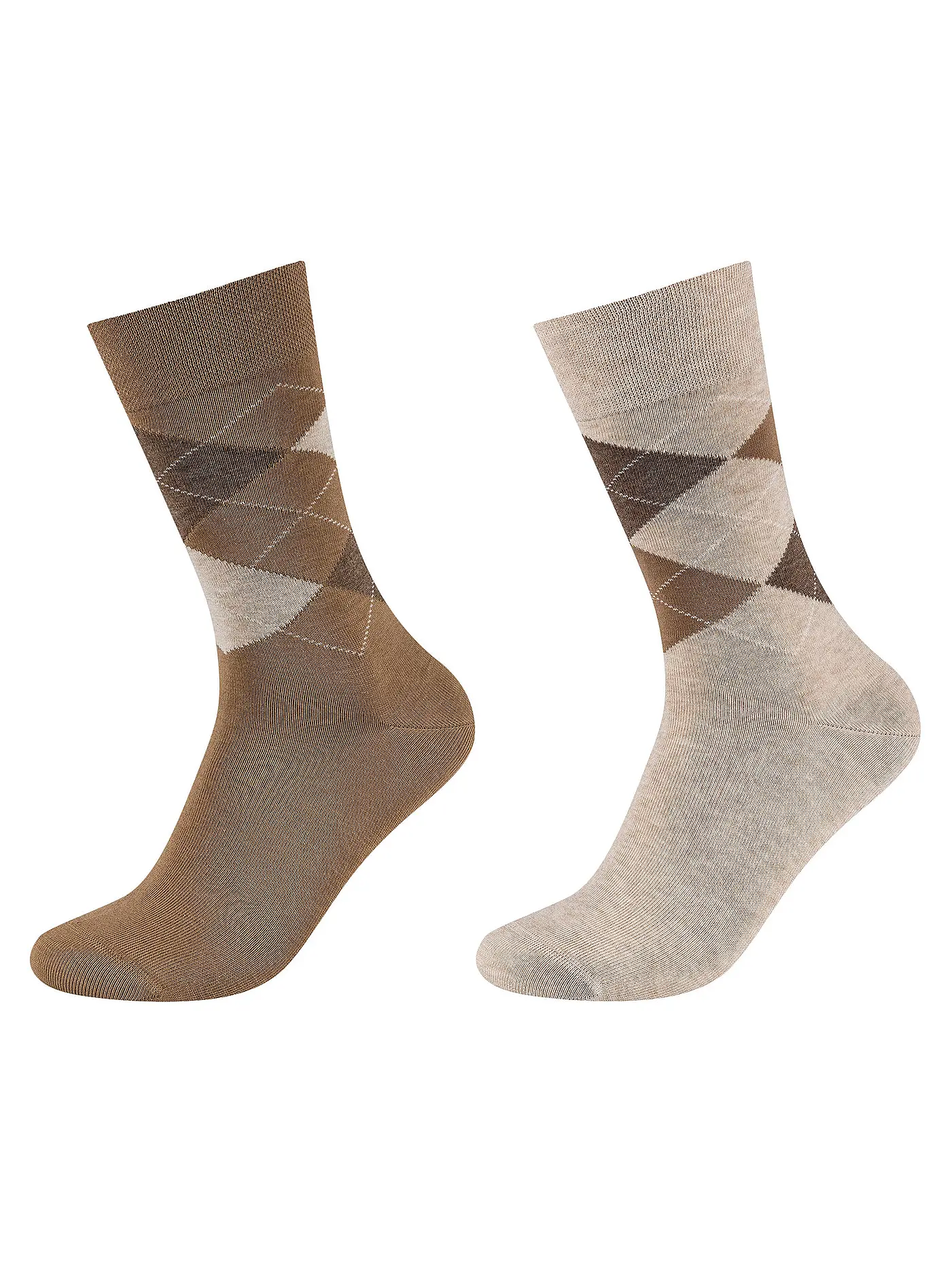 CAMANO | Socken 2-er Pkg. navy | hellbraun